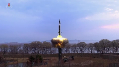 Imaxe de arquivo do lanzamento dun mísil desde Corea do Norte a comezos deste mes de abril (Reuters)