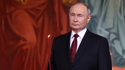 Vladimir Putin, este domingo en Moscova (Reuters/Sputnik/Valeriy Sharifulin)