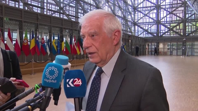 O xefe da diplomacia europea, Josep Borrell, este martes en Bruxelas (Reuters).