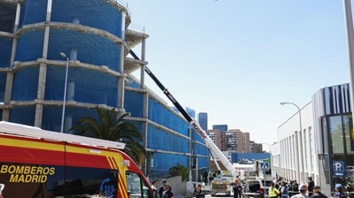 Cae o forxado dun edificio en Madrid (EFE)