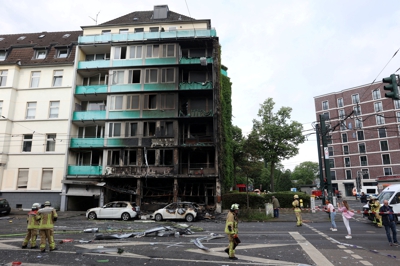Imaxe do edificio residencial afectado pola explosión (Reuters/Thilo Schmuelgen)