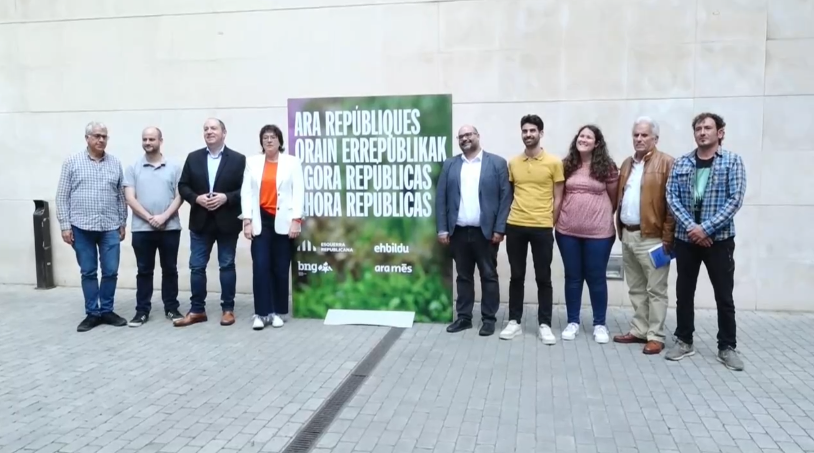 Representantes da coalición Agora Repúblicas (EFE)