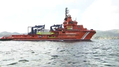 Operación de busca dos mariñeiros do Mar de Marín na ría de Vigo en 2014