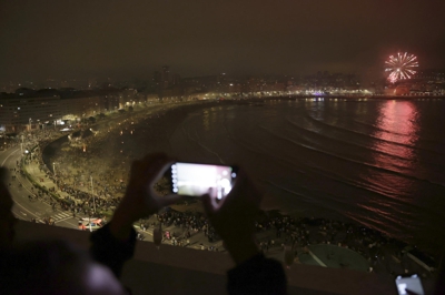 Panorámica da Coruña na noite de San Xoán (EFE Cabalar)