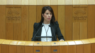María Martínez Allegue no Parlamento de Galicia