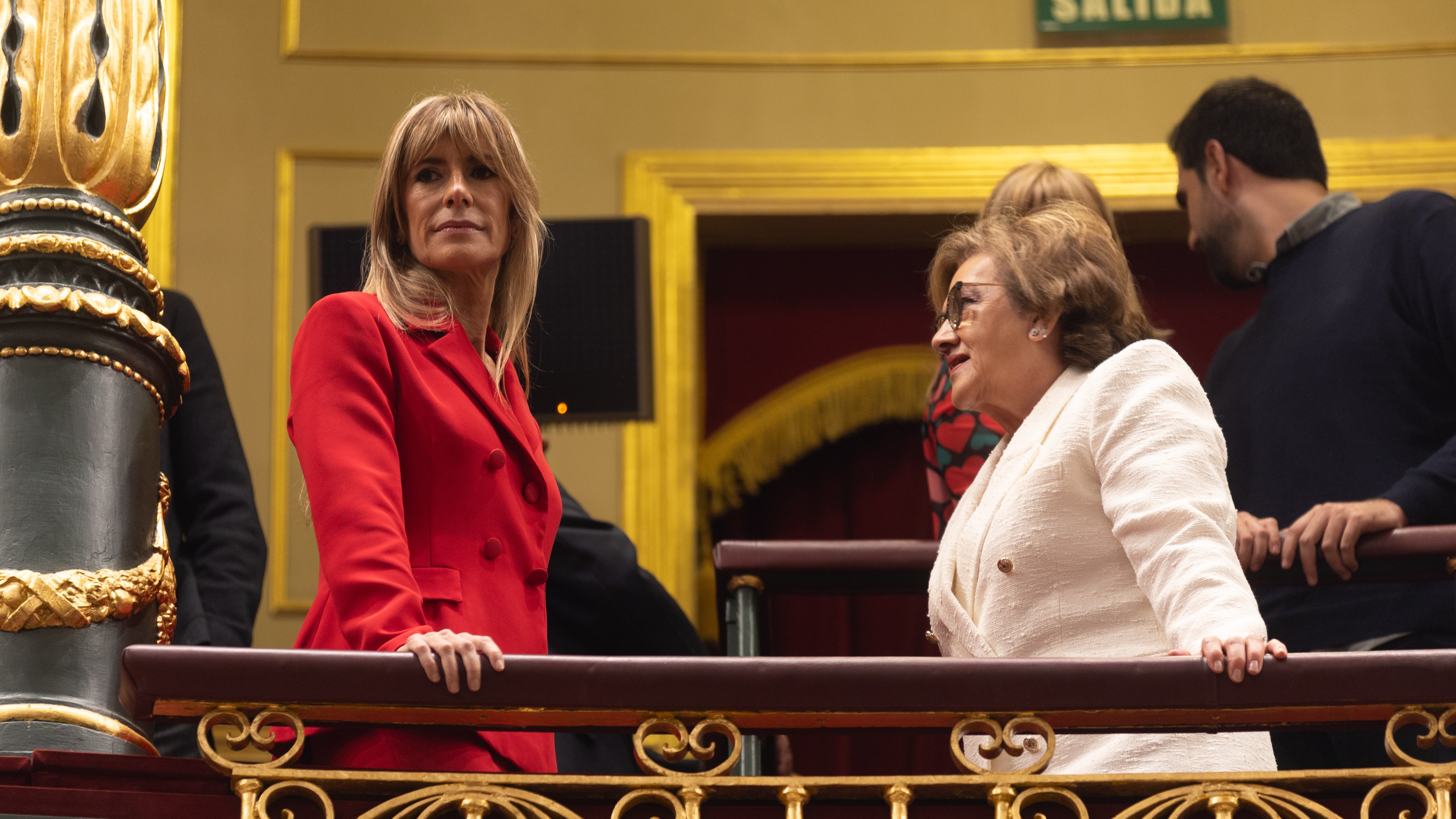 Begoña Gómez, na tribuna de convidados do Congreso nunha imaxe de arquivo (Europa Press/Eduardo Parra)