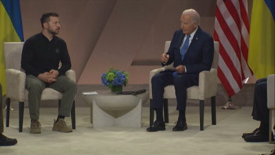 Biden e Zelenski no cumio da OTAN