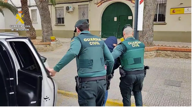 A Garda Civil detivo ao agresor no crime machista de Buñol/ Garda Civil