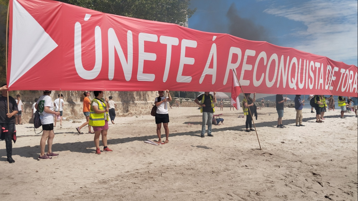 Asociacións veciñais e ecoloxistas reivindican a entrada libre a Toralla