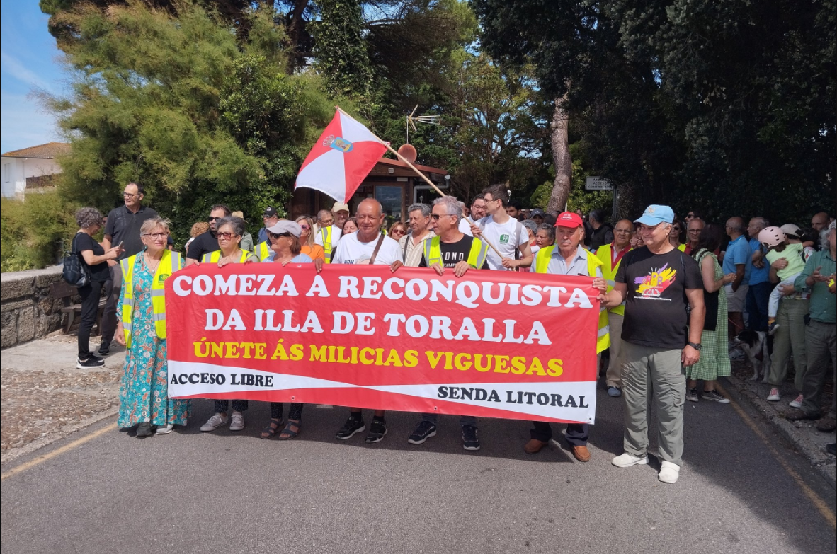 A mobilización reclama a reconquista para uso público de Toralla