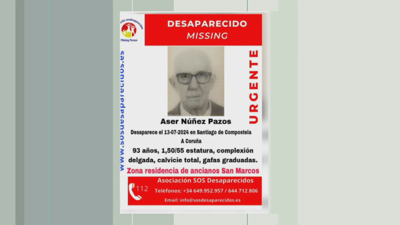 Cartel difundido pola asociación SOS Desaparecidos