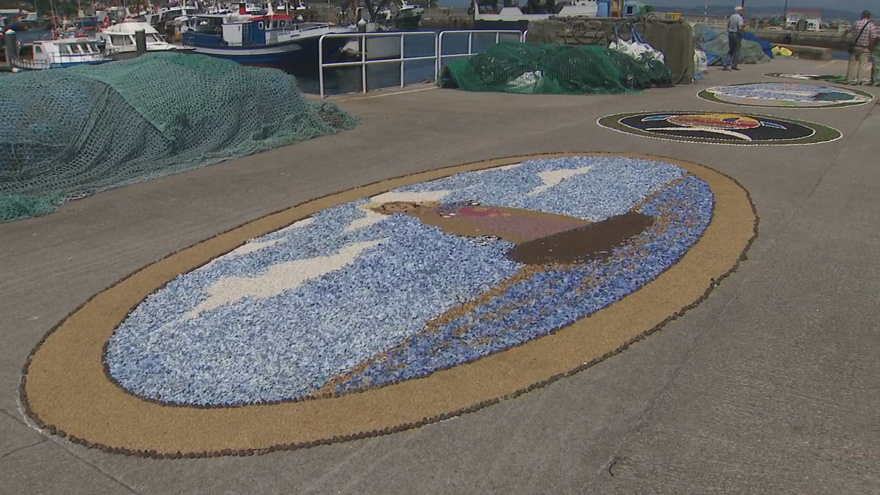 Alfombras florais en Bueu