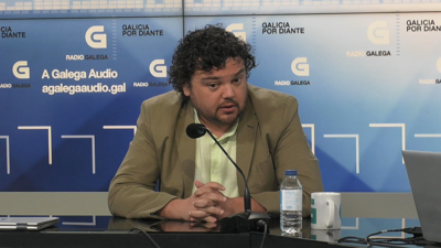 Julio Torrado durante a entrevista este luns na Radio Galega
