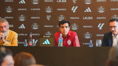 Manu Sánchez, en rolda de prensa.
