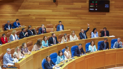 Votación do teito de gasto proposto polo Goberno galego este mércores no Parlamento (EFE)