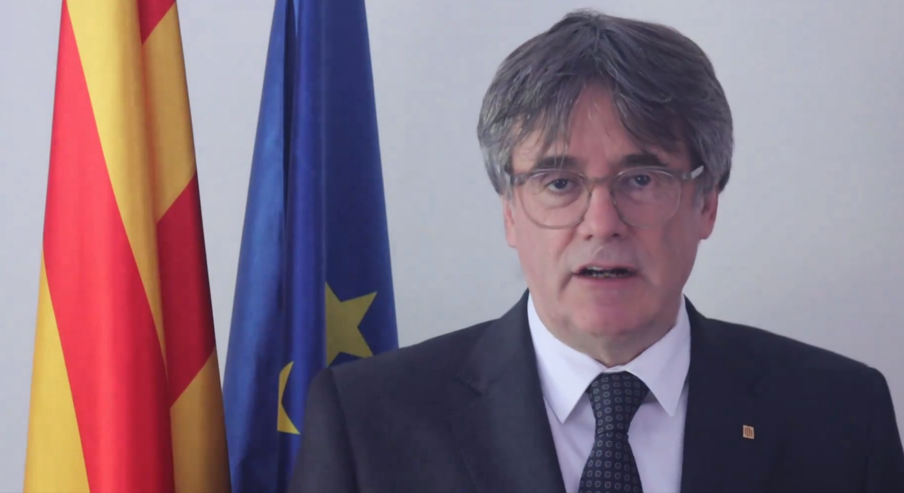 Captura do vídeo da conta de X de Carles Puigdemont