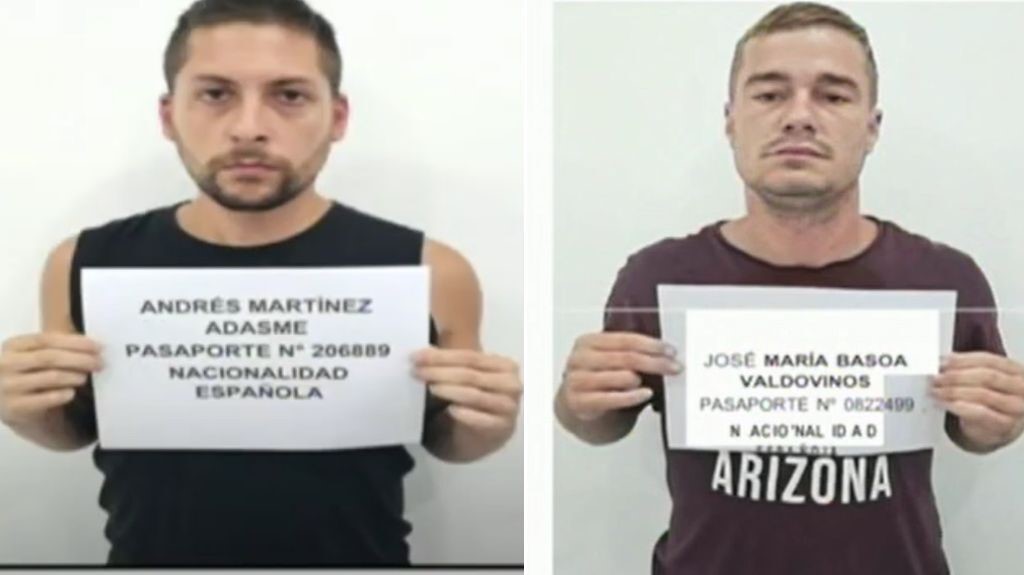 Andrés Martínez Adasme e José María Basoa Valdovinos, españois detidos en Venezuela