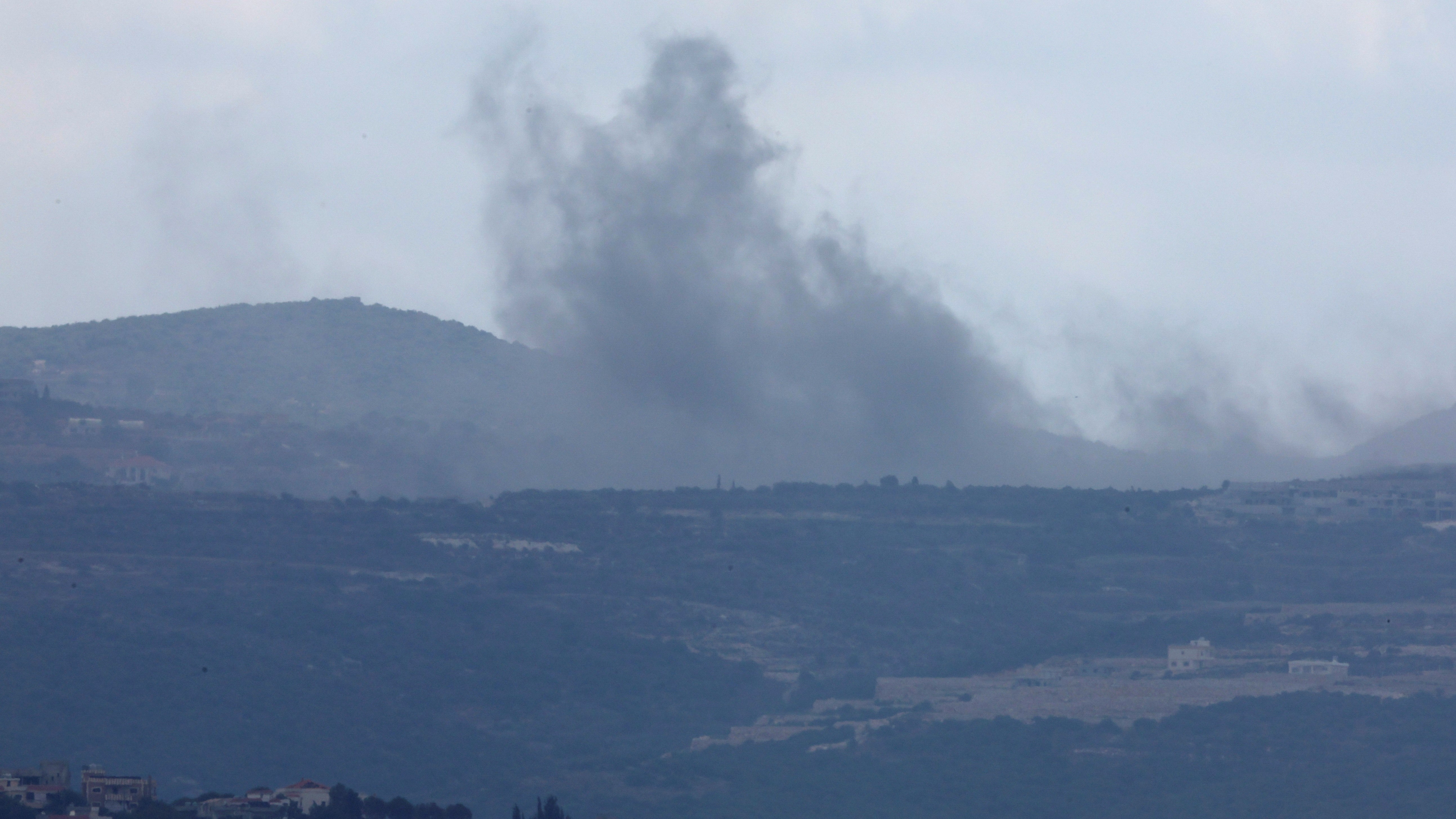 Vista das vilas do sur do Líbano (Reuters) En directo: Beirut