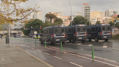 Presenza policial na Coruña (TVG).