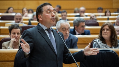 O ministro de Asuntos Exteriores, José Manuel Albares, durante un pleno no Senado -Alejandro Martínez Vélez-Europa Press- Arquivo